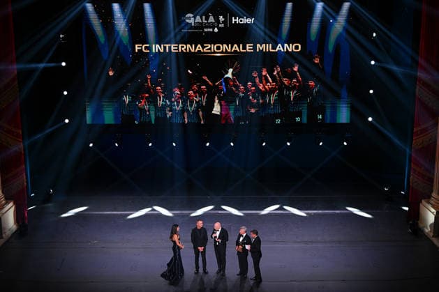 IPA88042430 - FC Internazionale President Giuseppe Marotta is seen on stage during the AIC Gran Gala del Calcio on September 2, 2026, at La Scala theater in Milan, Italy  Copyright: xTizianoxBallabio IPAxSportx xx 88042430