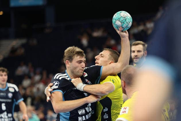 Handball I Men I 2026–2027 Season I Bundesliga I Matchday 2 I Handball Club Hamburg vs. TVB Stuttgart I September 2, 2026 Oliver Norlyk 5, Handball Club Hamburg, Hamburg Barclaycard Arena, Hamburg, Germany Copyright: xLobeca RalfxHomburgx