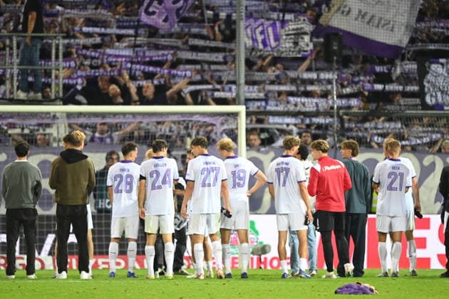 VfL Osnabrück: Disappointing, Disappointment, Disappointment, Disappointment in Soccer, DFB Cup, 1st Round, VfL Osnabrück vs. FC Bayern Munich 1–4 on September 2, 2026, at the Stadion an der Bremer Brücke in Osnabrück, Germany. DFL and DFB regulations prohibit any use of photographs as image sequences and or quasi-video.