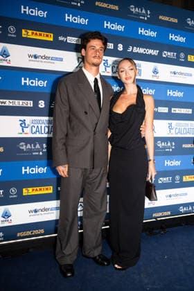IPA88044413 - Mile Svilar and June Peeters - AIC 2026 Grand Soccer Gala, at the Teatro alla Scala in Milan, Italy, on September 2, 2026.  Copyright: xRiccardoxSpadettoxDexPaulis IPAxSportx xx 88044413