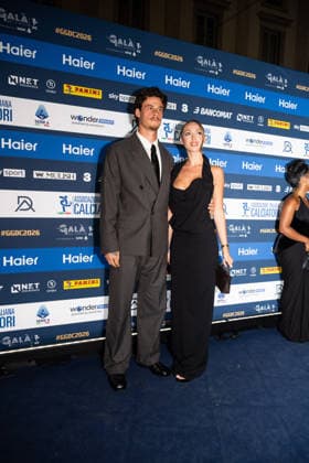 IPA88044416 - Mile Svilar and June Peeters - AIC 2026 Grand Soccer Gala, at the Teatro alla Scala in Milan, Italy, on September 2, 2026.  Copyright: xRiccardoxSpadettoxDexPaulis IPAxSportx xx 88044416
