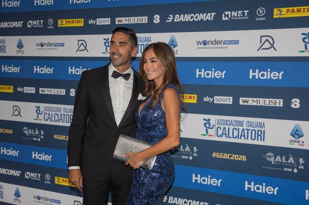 IPA88045441 - Filippo Magnini and Giorgia Palmas at the AIC 2026 Gran Gala del Calcio, Other, in Milan, Italy, September 2, 2026  Copyright: xLucaxMicheli IPAxSportx xx 88045441