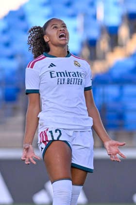 September 2, 2026, Madrid, Madrid, Spain: 12 FELICIA SCHRODER of Real Madrid CF Femenino laments during the Women s Champions League match between REAL MADRID FEMENINO and AFC AJAX VROUWEN, held on September 9, 2026, in Valdebebas, Madrid, Spain. The Women s Champions League Match REAL MADRID 2 - PARIS FOOTBALL CLUB 1 (02.09.26)  - ZUMAc312 20260902_zsp_c312_061 Copyright: xOscarxManuelxSanchezx
