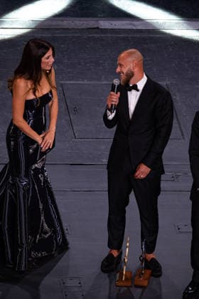 IPA88045478 - Federico Di Marco and Federica Masolin—AIC 2026 Grand Soccer Gala, at the Teatro alla Scala in Milan, Italy, on September 2, 2026.  Copyright: xRiccardoxSpadettoxDexPaulis IPAxSportx xx 88045478