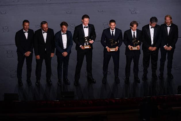 IPA88045489 - Scott McTominay, Hakan Calhanoglu, Luka Modric — AIC 2026 Grand Soccer Gala, at the Teatro alla Scala in Milan, Italy, on September 2, 2026.  Copyright: xRiccardoxSpadettoxDexPaulis IPAxSportx xx 88045489