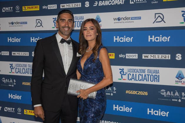 IPA88045517 - Filippo Magnini and Giorgia Palmas at the AIC 2026 Gran Gala del Calcio, Other, in Milan, Italy, September 2, 2026  Copyright: xLucaxMicheli IPAxSportx xx 88045517