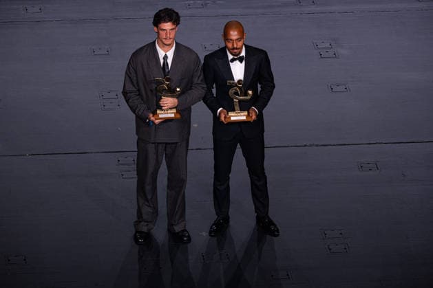 IPA88045588 - Mile Svilar and Donyell Malen - AIC 2026 Grand Soccer Gala, at the Teatro alla Scala in Milan, Italy, on September 2, 2026.  Copyright: xRiccardoxSpadettoxDexPaulis IPAxSportx xx 88045588