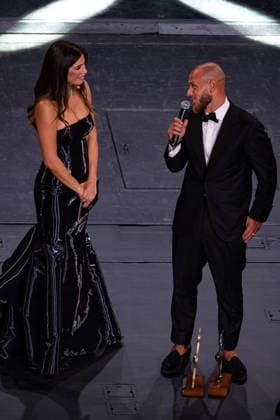IPA88045596 - Federico Di Marco and Federica Masolin—AIC 2026 Soccer Gala, at Teatro alla Scala Milano, in Milan, Italy, on September 2, 2026.  Copyright: xRiccardoxSpadettoxDexPaulis IPAxSportx xx 88045596