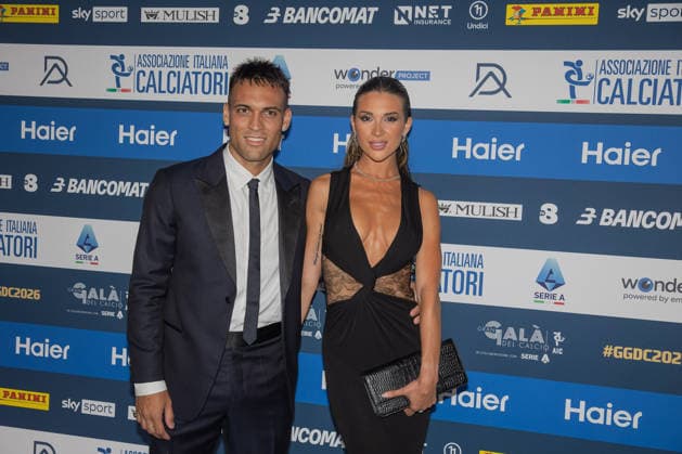 IPA88046149 - Lautaro Martinez and Augus Gandolfo at the AIC 2026 Gran Gala del Calcio, Other, in Milan, Italy, September 2, 2026  Copyright: xLucaxMicheli IPAxSportx xx 88046149
