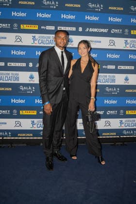 IPA88046154 - Manuel Akanji and Melanie Windler at the AIC 2026 Gran Gala del Calcio, Other, in Milan, Italy, September 2, 2026  Copyright: xLucaxMicheli IPAxSportx xx 88046154