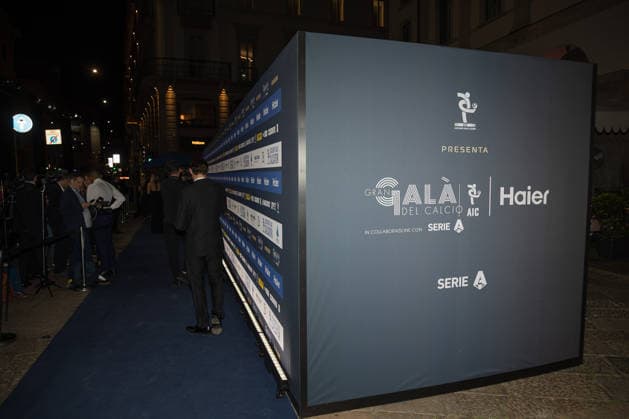 IPA88046156 - Logo and venue for the 2026 AIC Gran Gala del Calcio. During the 2026 AIC Gran Gala del Calcio, Other in Milan, Italy, September 2, 2026  Copyright: xLucaxMicheli IPAxSportx xx 88046156