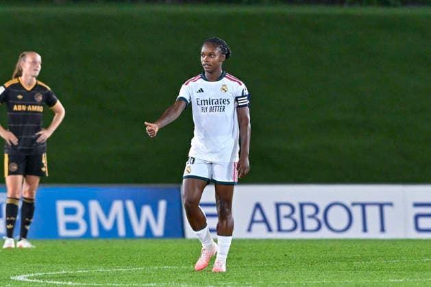 September 2, 2026, Madrid, Madrid, Spain: 18 LINDA CAICEDO of Real Madrid CF Femenino celebrates a goal during the Women s Champions League match between REAL MADRID FEMENINO and AFC AJAX VROUWEN, held on September 2, 2026, in Valdebebas, Madrid, Spain. The Women s Champions League Match REAL MADRID 2 - PARIS FOOTBALL CLUB 1 (02.09.26)  - ZUMAc312 20260902_zsp_c312_226 Copyright: xOscarxManuelxSanchezx