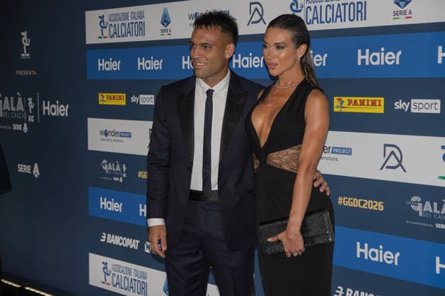 IPA88046177 - Lautaro Martinez and Augus Gandolfo at the AIC 2026 Gran Gala del Calcio, Other, in Milan, Italy, September 2, 2026  Copyright: xLucaxMicheli IPAxSportx xx 88046177