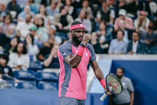 US Open tennis tournament - Day 4 Frances Tiafoe of the USA celebrates his win over Rei Sakamoto of Japan during their Men s Singles second round match of the US Open Tennis Championships at the USTA Billie Jean King National Tennis Center in Flushing Meadows, New York, USA, 02 September 2026. FLUSHING MEADOWS NEW YORK United States  Copyright: xOlgaxFedorovax