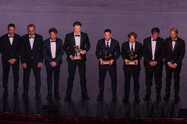 IPA88052895 - Midfielders of the Year Hakan Çalhano?lu, Scott McTominay, and Luca Modri? at the AIC Gran Gala del Calcio 2026, Other, in Milan, Italy, September 2, 2026  Copyright: xLucaxMicheli IPAxSportx xx 88052895