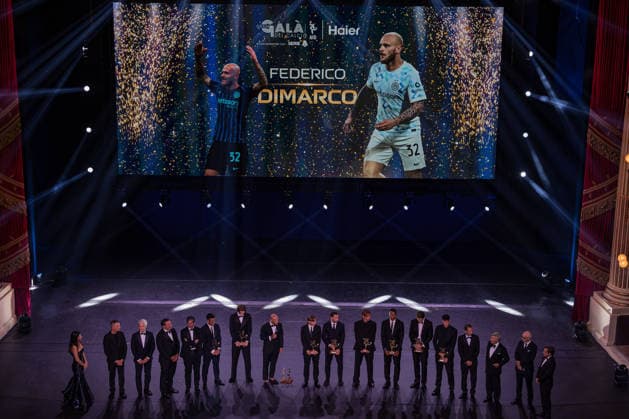 IPA88052898 - Best Footballer of 2025 2026 Federico Dimarco at the 2026 AIC Gran Gala del Calcio, Other, in Milan, Italy, September 2, 2026  Copyright: xLucaxMicheli IPAxSportx xx 88052898