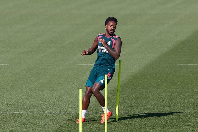 ESP Real Madrid Training Day: During Real Madrid s training session ahead of their LaLiga EA Sports match against Real Betis at the Ciudad Deportiva Real Madrid in Valdebebas, Madrid, on September 3, 2026, Spain, Madrid, Spain Copyright: xAgenciaxLOFx