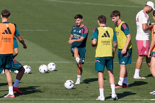 ESP Real Madrid Training Day: Brahim Diaz of Real Madrid during the team s training session ahead of the Spanish League (LaLiga EA Sports) soccer match against Real Betis at the Real Madrid Sports Complex in Valdebebas, Madrid, on September 3, 2026, Spain, Madrid, Spain Copyright: xAgenciaxLOFx
