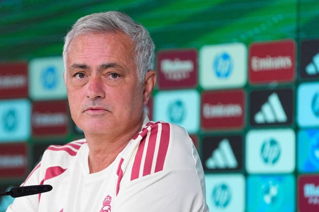 September 3, 2026, Valdebebas, Madrid, Spain: Jose Mourinho, head coach of Real Madrid, attends his press conference, PK, Pressekonferenz during the training day of Real Madrid ahead the Spanish League, LaLiga EA Sports, football match against Real Betis Balompie at Ciudad Deportiva Real Madrid on September 03, 2026, in Valdebebas, Madrid, Spain. Real Madrid Training And Press Conference - Laliga Ea Sports - ZUMAa181 20260903_zaa_a181_005 Copyright: xDennisxAgyemanx