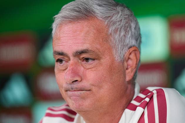 September 3, 2026, Valdebebas, Madrid, Spain: Jose Mourinho, head coach of Real Madrid, attends his press conference, PK, Pressekonferenz during the training day of Real Madrid ahead the Spanish League, LaLiga EA Sports, football match against Real Betis Balompie at Ciudad Deportiva Real Madrid on September 03, 2026, in Valdebebas, Madrid, Spain. Real Madrid Training And Press Conference - Laliga Ea Sports - ZUMAa181 20260903_zaa_a181_026 Copyright: xDennisxAgyemanx