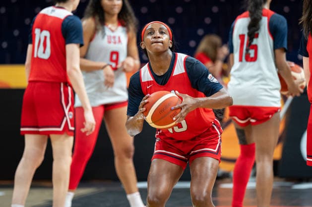 United States Team Practice - FIBA Women s Basketball World Cup 2026. Jackie Young practices with the United States national team, Nationalteam at the FIBA Women s Basketball World Cup 2026 in Berlin, Germany, on September 3, 2026. Berlin Germany  Copyright: xMarcinxGolbax originalFilename:golba-unitedst260903_npBw7.jpg