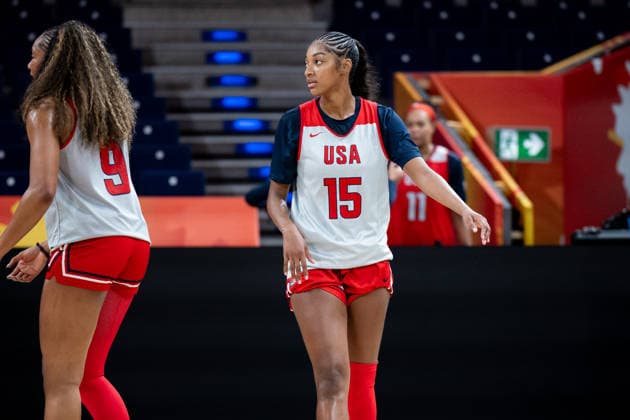 United States Team Practice - FIBA Women s Basketball World Cup 2026. Angel Reese is seen during practice of the United States national team, Nationalteam at the FIBA Women s Basketball World Cup 2026 in Berlin, Germany, on September 3, 2026. Berlin Germany  Copyright: xMarcinxGolbax originalFilename:golba-unitedst260903_npCj3.jpg