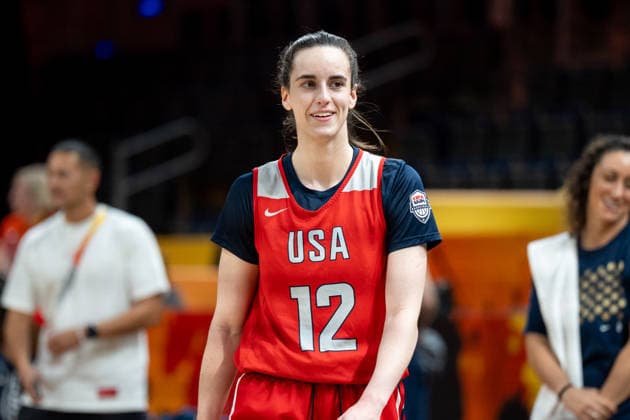 United States Team Practice - FIBA Women s Basketball World Cup 2026. Caitlin Clark is seen during practice of the United States national team, Nationalteam at the FIBA Women s Basketball World Cup 2026 in Berlin, Germany, on September 3, 2026. Berlin Germany  Copyright: xMarcinxGolbax originalFilename:golba-unitedst260903_nprOx.jpg
