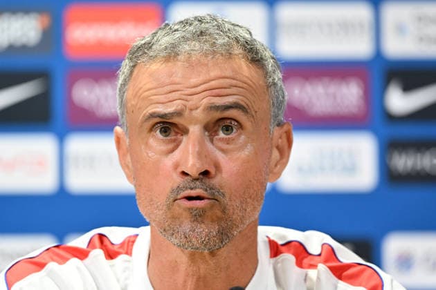 Paris Saint-Germain holds media day at PSG Campus POISSY, FRANCE - SEPTEMBER 03: Luis Enrique, head coach of Paris Saint-Germain (PSG), speaks during a press conference, PK, Pressekonferenz at the PSG Campus in Poissy, west of Paris, France on September 3, 2026. Mustafa Yalcin Anadolu Poissy France. Editorial use only. Please get in touch for any other usage.  Copyright: x2026xAnadoluxMustafaxYalcinx