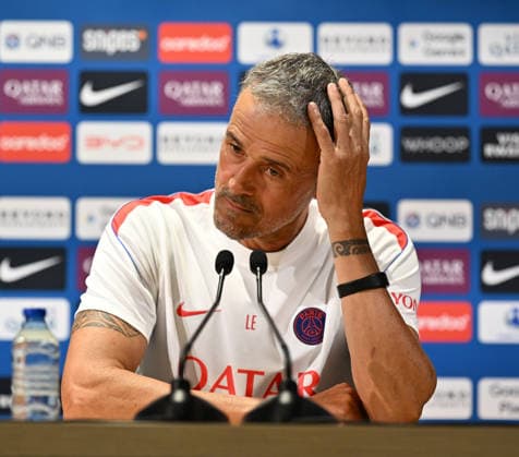 Paris Saint-Germain holds media day at PSG Campus POISSY, FRANCE - SEPTEMBER 03: Luis Enrique, head coach of Paris Saint-Germain (PSG), speaks during a press conference, PK, Pressekonferenz at the PSG Campus in Poissy, west of Paris, France on September 3, 2026 Mustafa Yalcin Anadolu Poissy France. Editorial use only. Please get in touch for any other usage.  Copyright: x2026xAnadoluxMustafaxYalcinx