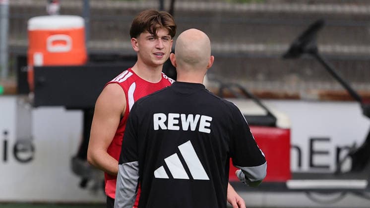 Training, 1. FC Köln, von links: Mickey Moore, Andre Wagner (1. FC Köln), 03.09.2026, Bild: *** Local Caption *** *** Sports Training, 1. FC Köln; from left: Mickey Moore, Andre Wagner, 1. FC Köln, September 3, 2026, Photo *** Local Caption ***