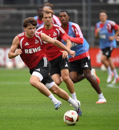 03.09.2026 xophax, Fussball-Bundesliga ,1.FC Köln 1.FC Köln, Saison 2026 2027 , Fussball-Bundesliga Training am Geissbockheim . Abschlusstraining vor dem Spiel gegen den VFB Stuttgart. Mikey Moore ( 1.FC Köln ) Köln *** September 3, 2026 xophax, Bundesliga, 1. FC Köln, 2026–2027 season, Bundesliga Training at Geissbockheim: Final training session before the match against VFB Stuttgart Mikey Moore 1. FC Köln Cologne
