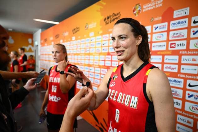 Belgium v Turkey - FIBA Women s Basketball World Cup 2026 Media Activities 03 09 2026 BERLIN, GERMANY - SEPTEMBER 03 : Delaere Antonia forward of Belgium pictured during media activities ahead of the upcoming FIBA Women s Basketball World Cup group C phase match between Belgium and Turkey in Berlin on September 3, 2026 in Berlin, Germany, 03 09 2026 Berlin Germany  Copyright: xVincentxKalutx