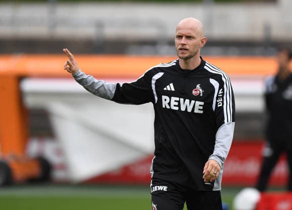 03.09.2026 xophax, Fussball-Bundesliga ,1.FC Köln 1.FC Köln, Saison 2026 2027 , Fussball-Bundesliga Training am Geissbockheim . Abschlusstraining vor dem Spiel gegen den VFB Stuttgart. Trainer Rene Wagner ( 1.FC Köln ) Köln *** September 3, 2026 xophax, Bundesliga, 1. FC Köln, 2026–2027 season, Bundesliga Training at Geissbockheim: Final training session before the match against VFB Stuttgart Coach Rene Wagner 1. FC Köln Cologne