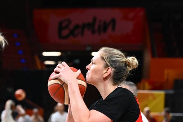Belgium v Turkey - FIBA Women s Basketball World Cup 2026 Media Activities 03 09 2026 BERLIN, GERMANY - SEPTEMBER 03 : Meesseman Emma forward of Belgium pictured during media activities ahead of the upcoming FIBA Women s Basketball World Cup group C phase match between Belgium and Turkey in Berlin on September 3, 2026 in Berlin, Germany, 03 09 2026 Berlin Germany  Copyright: xVincentxKalutx