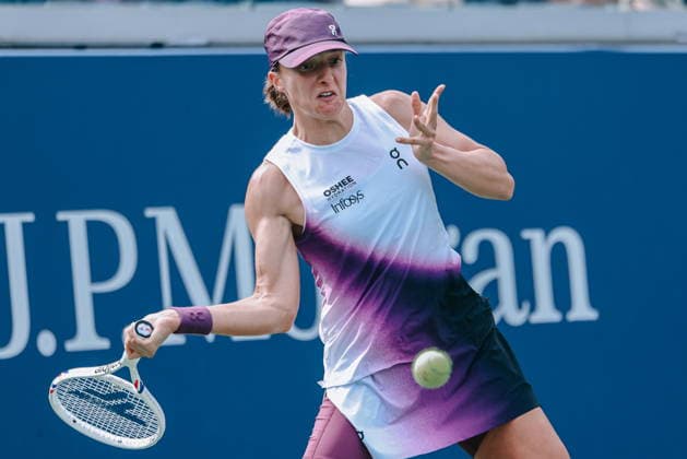 US Open tennis tournament - Day 5 Iga Swiatek of Poland in action against Nadia Podoroska of Argentina during the Women™s Singles second round match of the US Open Tennis Championships in Flushing Meadows, New York, USA, 03 September 2026. FLUSHING MEADOWS NEW YORK United States  Copyright: xOLGAxFEDOROVAx