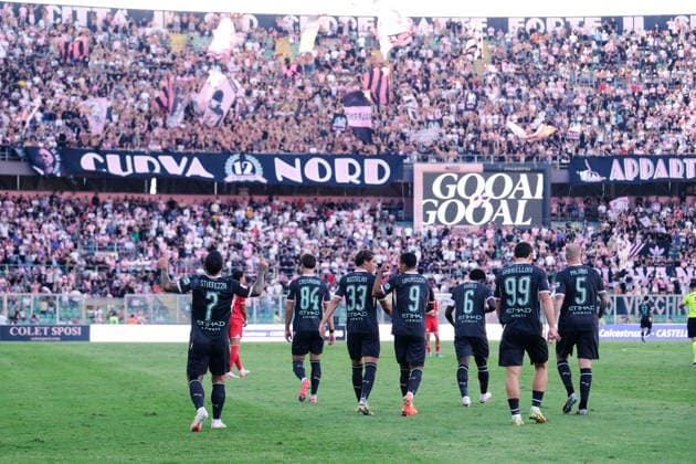 IPA88072934 - Palermo, Italy, September 3, 2026. Renzo Barbera Stadium, Palermo vs. Mantua, Round of 32 of the 2026–2027 Italian Cup. Pictured: Gabriel Strefezza (Palermo FC) celebrating  Copyright: xFedericoxSerra IPAxSportx xx 88072934