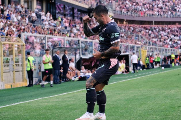 IPA88072936 - Palermo, Italy, September 3, 2026. Renzo Barbera Stadium, Palermo vs. Mantua, Round of 32 of the 2026–2027 Italian Cup. In the photo: Gabriel Strefezza (Palermo FC) celebrates  Copyright: xFedericoxSerra IPAxSportx xx 88072936