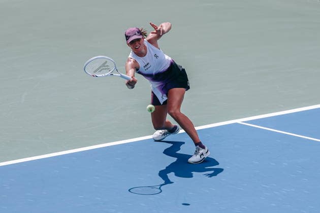 US Open tennis tournament - Day 5 Iga Swiatek of Poland in action against Nadia Podoroska of Argentina during the Women™s Singles second round match of the US Open Tennis Championships in Flushing Meadows, New York, USA, 03 September 2026. FLUSHING MEADOWS NEW YORK United States  Copyright: xOLGAxFEDOROVAx
