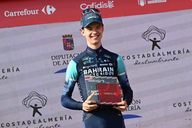 03-09-2026 Vuelta A Espana; Tappa 12 Vera - Calar Alto; 2026, Bahrain Victorious; Omrzel, Jakob; Calar Alto; 