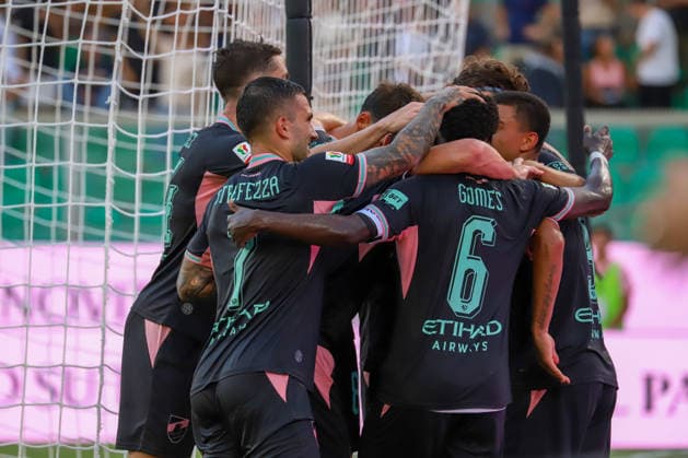 IPA88075823 - Antonio Palumbo (Palermo F.C.) celebrates after scoring a goal during the Coppa Italia Round of 16 match between Palermo F.C. and Mantova 1911 at the Renzo Barbera Stadium in Palermo, Italy, on September 3, 2026.  Copyright: xVincenzoxOrlando IPAxSportx xx 88075823