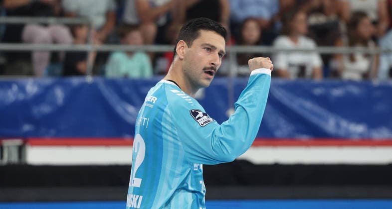 Bietigheim, Opel HBL Handball, SG BBM Bietigheim vs. THW Kiel, Martin Tomovski (BBM)