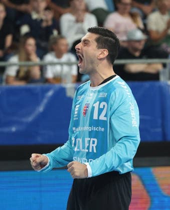 Bietigheim, Opel HBL Handball, SG BBM Bietigheim vs. THW Kiel, Martin Tomovski (BBM)