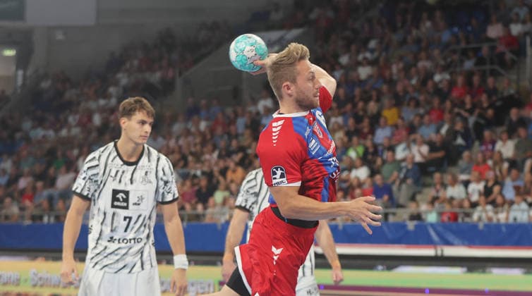 Bietigheim, Opel HBL Handball, SG BBM Bietigheim vs. THW Kiel, Lukas Wucherpfennig (BBM)