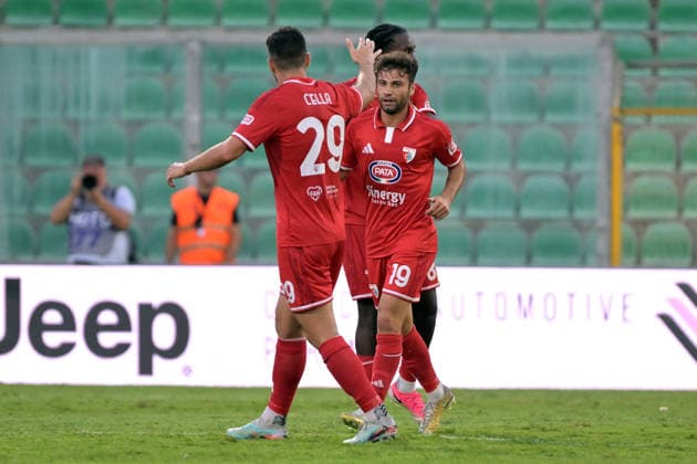 Esultanza goal 2-1 Francesco Ruocco del Mantova durante la partita dei sedicesimi di finale di coppa Italia tra Palermo e Mantova allo stadio Renzo Barbera di Palermo Italia - GiovedÃ¬ 03 settembre 2026. - Calcio. (Foto di Giovanni Isolino Lapresse)  Copyright: xGiovannixIsolino LaPressex