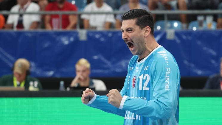 Bietigheim, Opel HBL Handball, SG BBM Bietigheim vs. THW Kiel, Martin Tomovski (BBM)