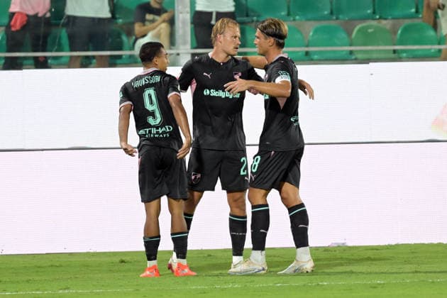 Esultanza goal 4-2 Joel Pohjanpalo del Palermo durante la partita dei sedicesimi di finale di coppa Italia tra Palermo e Mantova allo stadio Renzo Barbera di Palermo Italia - GiovedÃ¬ 03 settembre 2026. - Calcio. (Foto di Giovanni Isolino Lapresse)  Copyright: xGiovannixIsolino LaPressex