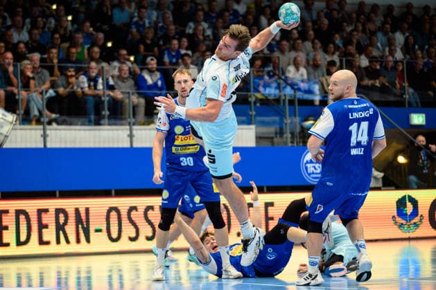 Stefan Bauer, HBW Balingen Weilstetten, 99; Dominik Solak, ThSV Eisenach, 30; Peter Walz, ThSV Eisenach, 14; Tillman Leu, ThSV Eisenach, 99 (GER); ThSV Eisenach vs. HBW Balingen Weilstetten, 1st Opel Handball Bundesliga, Handball, Matchday 2, 2026–2027 Season, September 3, 2026 GER, ThSV Eisenach vs. HBW Balingen Weilstetten, 1st Opel Handball Bundesliga, Handball, Matchday 2, 2026–2027 Season, September 3, 2026 Eisenach Copyright: xMartinxHerbstx