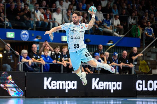 Csaba Leimeter, HBW Balingen Weilstetten, 55, unmarked in front of the goal, GER, ThSV Eisenach vs. HBW Balingen Weilstetten, 1st Opel Handball Bundesliga, Handball, Matchday 2, 2026–2027 season, September 3, 2026, GER, ThSV Eisenach vs. HBW Balingen Weilstetten, 1st Opel Handball Bundesliga, Handball, Matchday 2, 2026–2027 season, September 3, 2026, Eisenach Copyright: xMartinxHerbstx