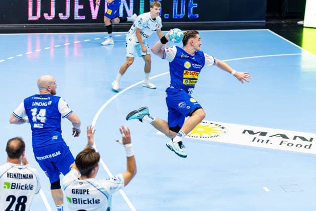 September 3, 2026, GER, Handball, Men, Season 26–27, Opel 1st Division, Matchday 2, ThSV Eisenach vs. HBW Balingen-Weilstetten, Felix Aellen (ThSV Eisenach), 22 99817 Eisenach, Werner Assmann, Am Sportpark, Thuringia, Germany