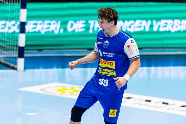 September 3, 2026, GER, Handball, Men, Season 26–27, Opel 1st Division, Matchday 2, ThSV Eisenach vs. HBW Balingen-Weilstetten, Tillman Leu (ThSV Eisenach), 99 99817 Eisenach, Werner Assmann Hall, Am Sportpark, Thuringia, Germany